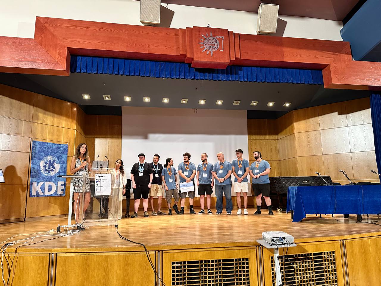 Βράβευση από το KDE για την οργάνωση του Akademy 2023